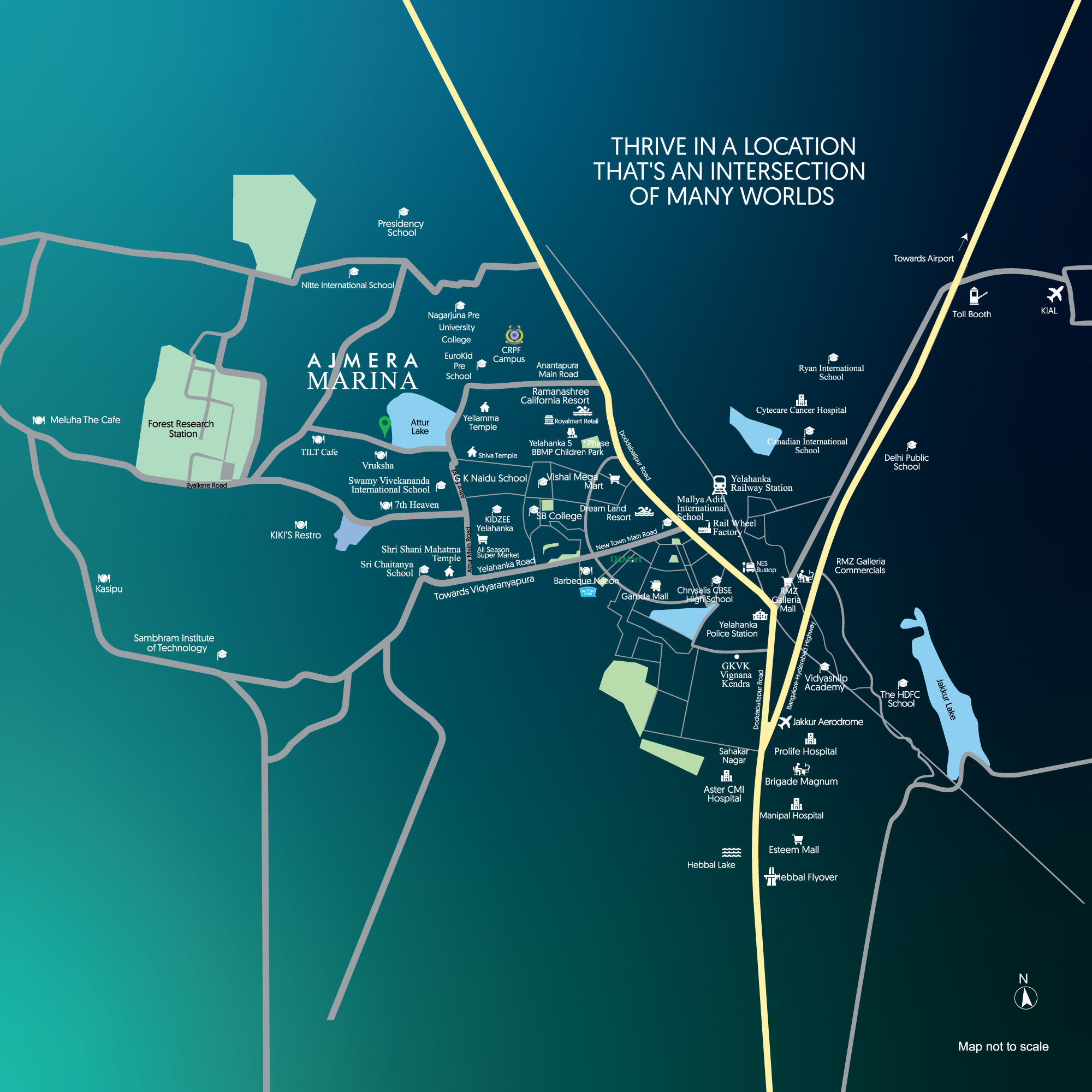 Ajmera Marina Location Map Ajmera Marina Location Map